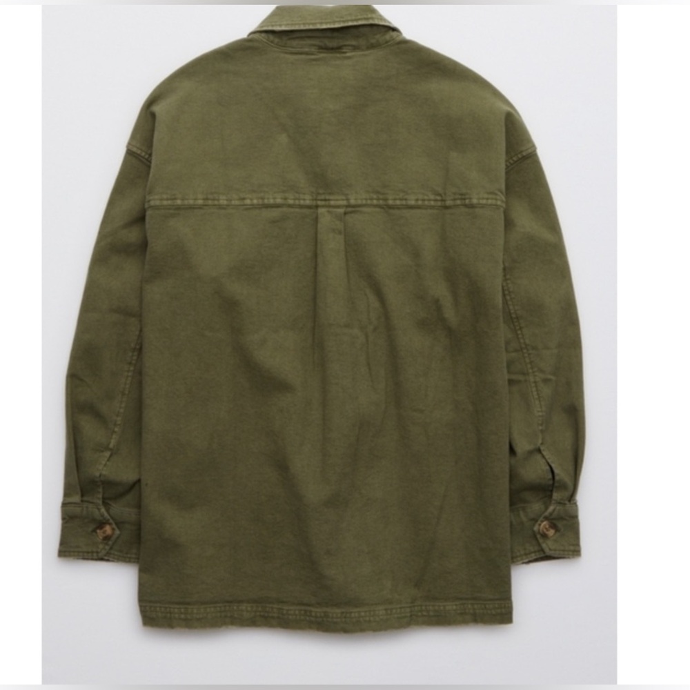 NWT Aerie Oversized Button Down Shacket - Picture 5 of 10